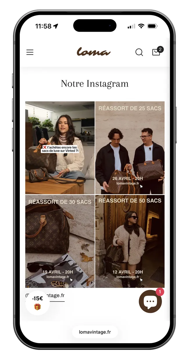 Écran mobile de la boutique Loma (7/7)